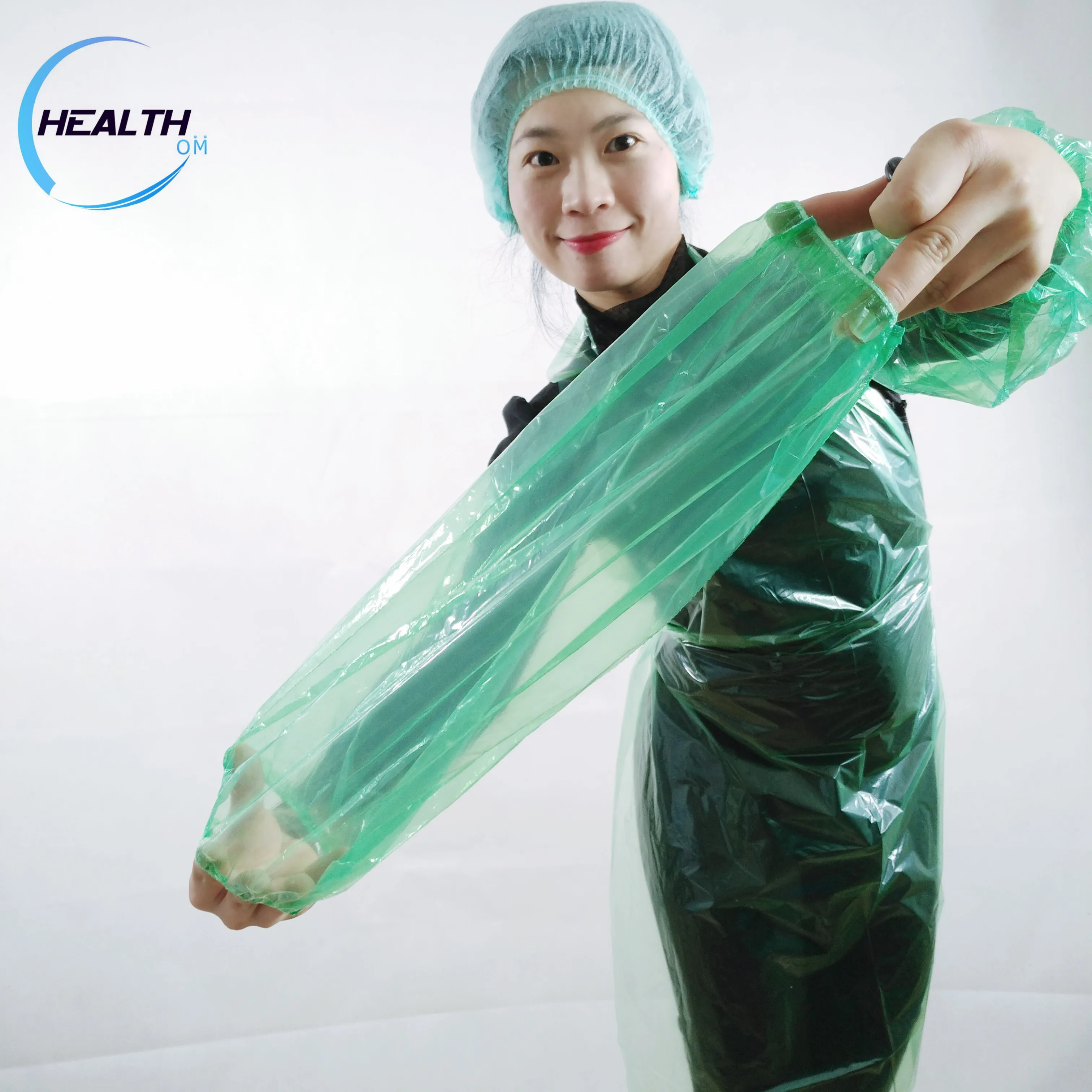 
disposable pe & cpe over sleeves elastic cuff sleeve covers with good protective 