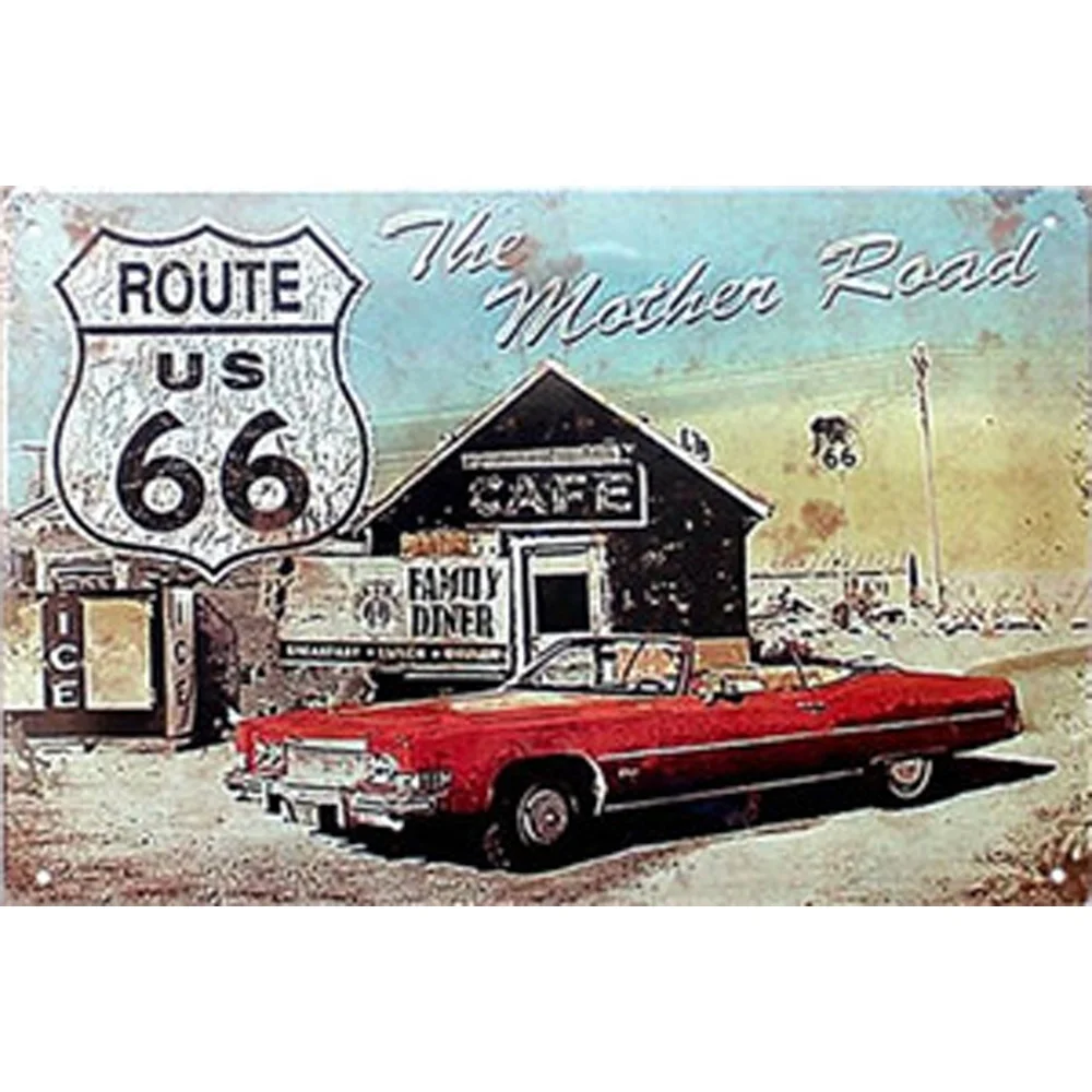 Preciser Vintage Customized High Quality Rectangular Retro Metal Poster Tin Signs