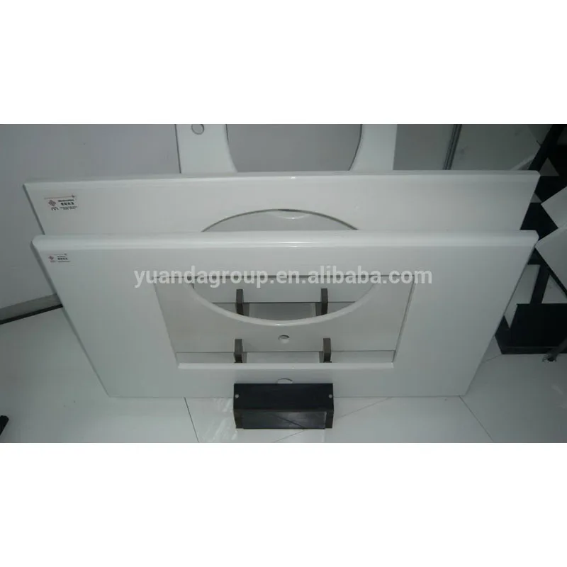 Modern Style Artificial Stone Countertop Bathroom Nano Crystallized Vanity Top