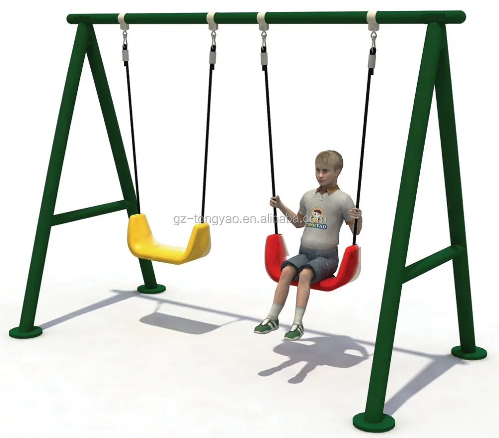 Outdoor Playground Park Kids Exercise Facility Metal Swing Fitness Equipment Set