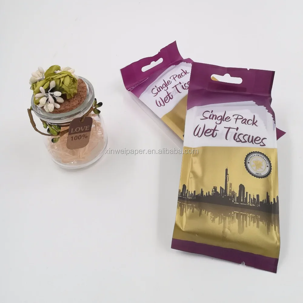 
Hot product beauty design lemon scented wet wipes wet towel 