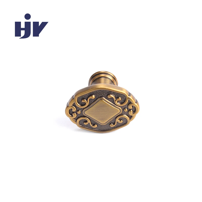 HJY luxury pull knob antique drawer cabinet handles