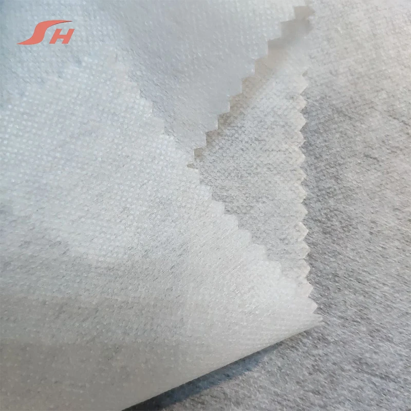 
Factory supply cheap adhesive fusing clothing garment nonwoven interlining huzhou 