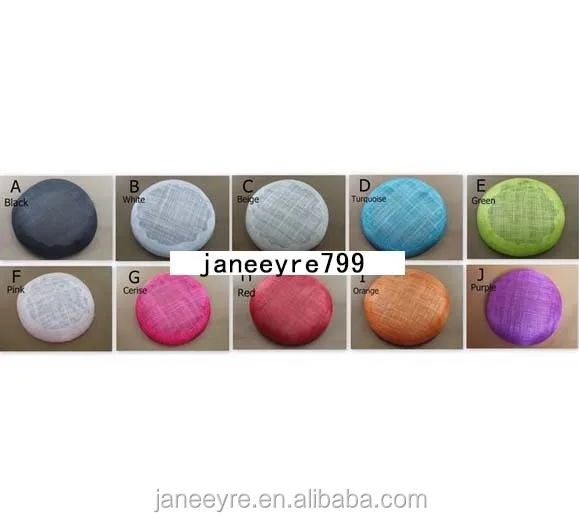 Шляпа Sinamay шляпа-Вуалетка черная 20 см