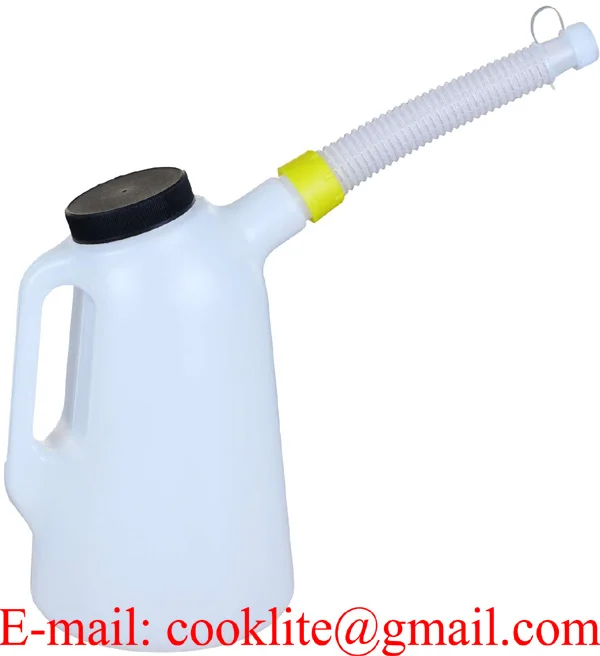 Polyethylene Measuring Jug 5 Litre Plastic Oil Dispenser with Oil Level Marking