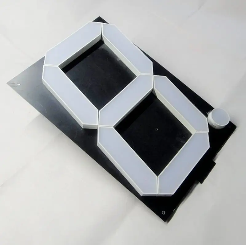 CC CA large 20 inch 7 segment LED display 1 digit ultra red high brightness for time clock