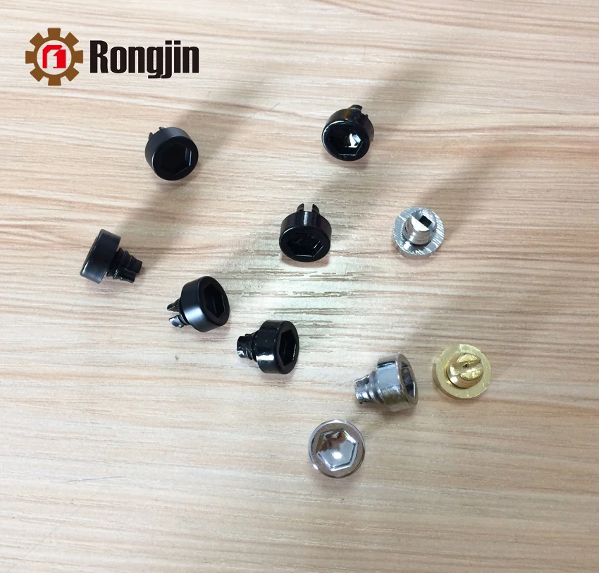 Hot Sale Gold Black Chrome Plastic Wheel Rivets ZSD09