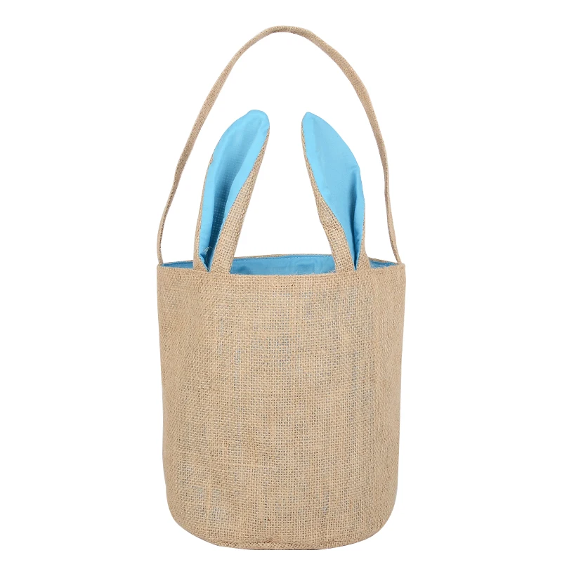 Factory hot sale easter burlap bag wholesale new arrival easter candy bag easter basket for gift