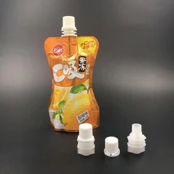 flexible packaging pouch 8.6mm PE spout and cap factory