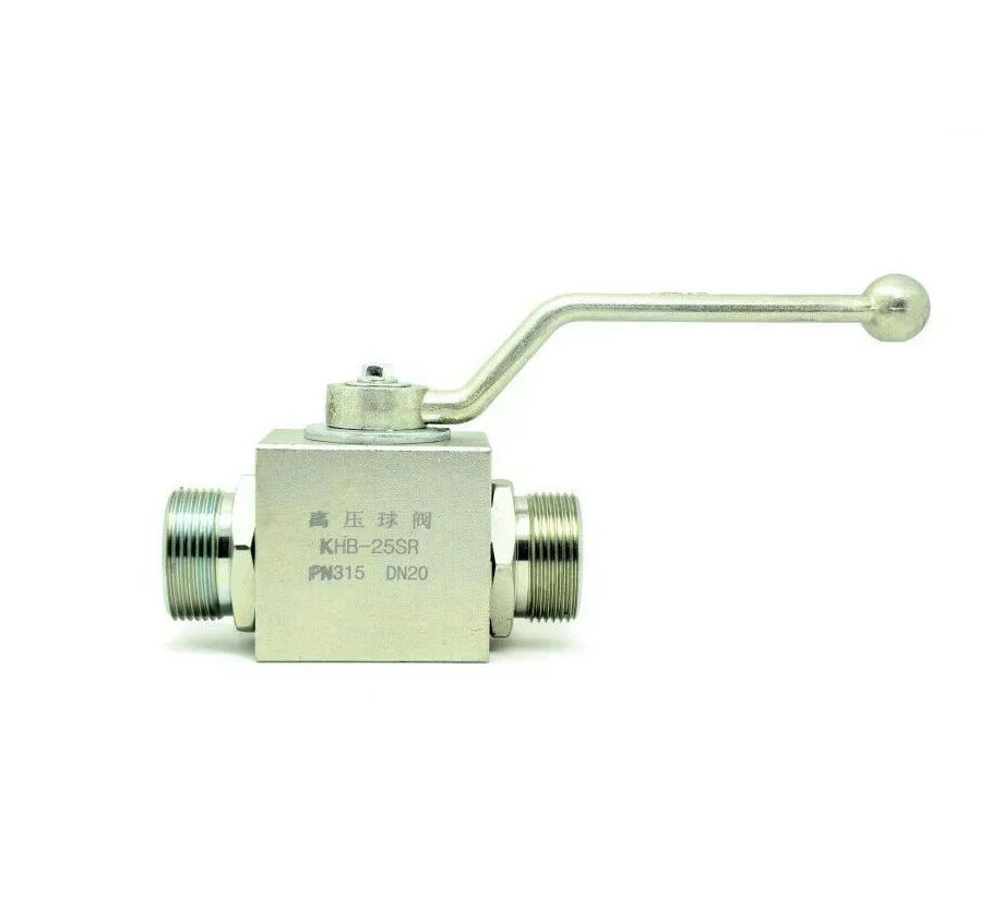 high pressure NPT male threaded block body Hydraulic Ball Valve