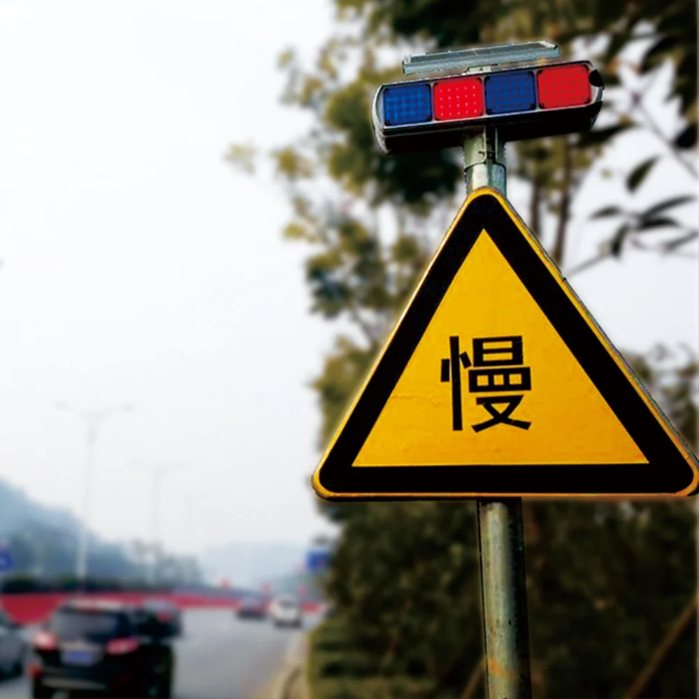  Сигнальный фонарь burst Road Safety Солнечный предупреждающий светодиодный уличный сигнальный сигнал/наружный
