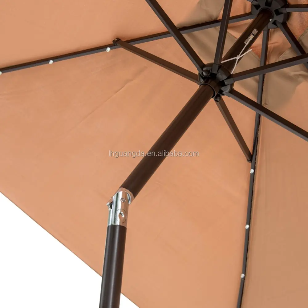 
solar light umbrella led umbrella crank umbrella 