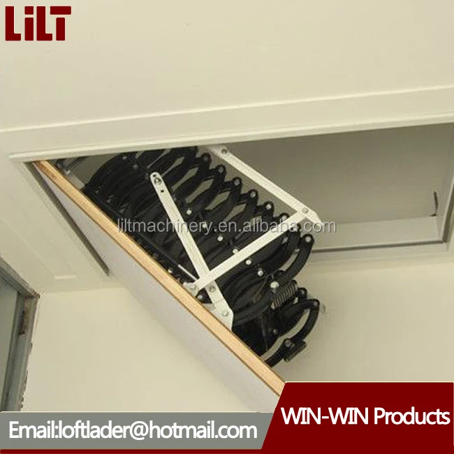 aluminum folding attic ladder small space attic stairs invisible folding ladders