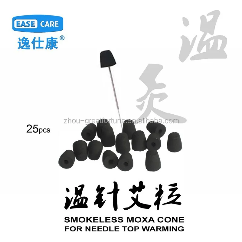 Charcoal Needle Top Warming Smokeless Moxa / Moxibustion Cone