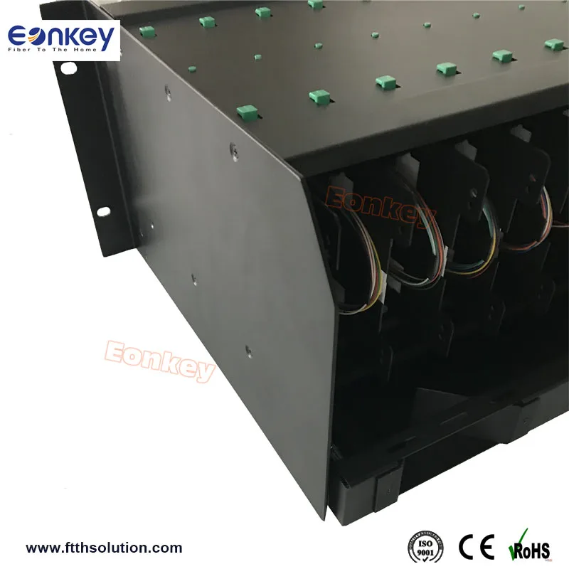 
Eonkey 144cores Aluminum rack mount High Density Smart ODF 3U 19 main fiber optical distribution frame 