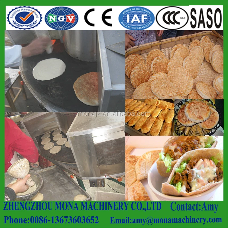 Automatic Naan Bred Oven Bake Machine Arabic Rotary Greek Pita Bread Oven for Roti and Desserts