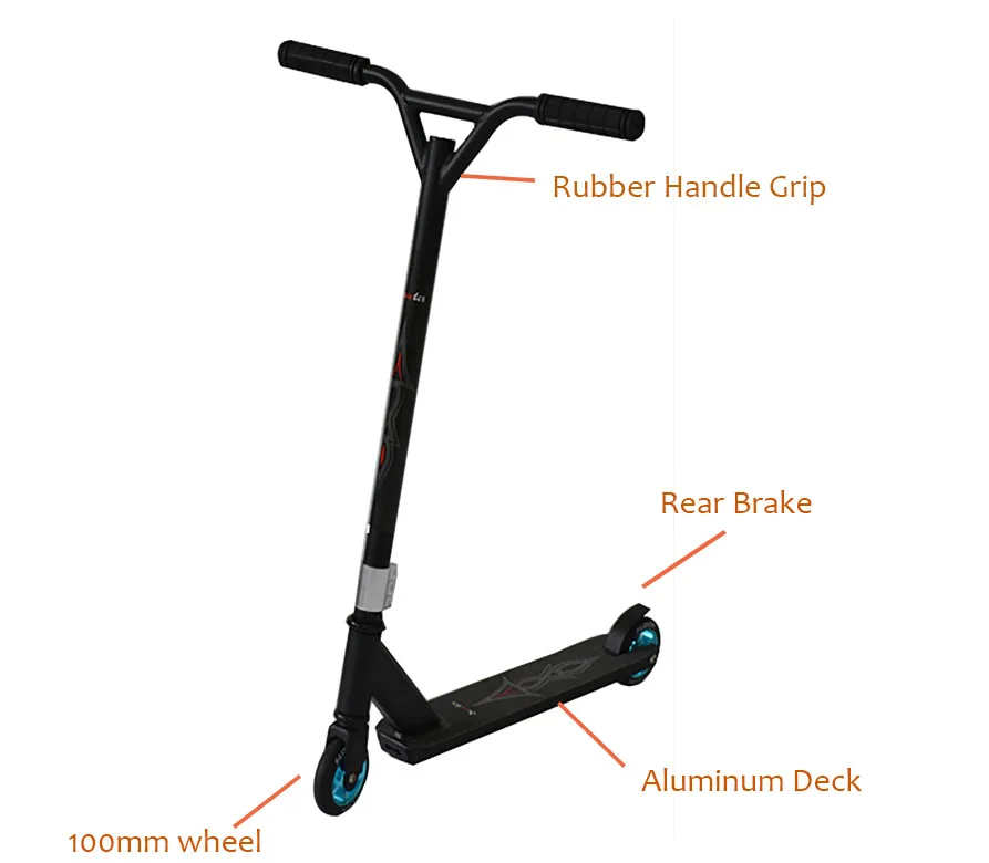Pro stunt scooter for adult kick scooter, High quality stunt scooter with 2 *100 mm wheels