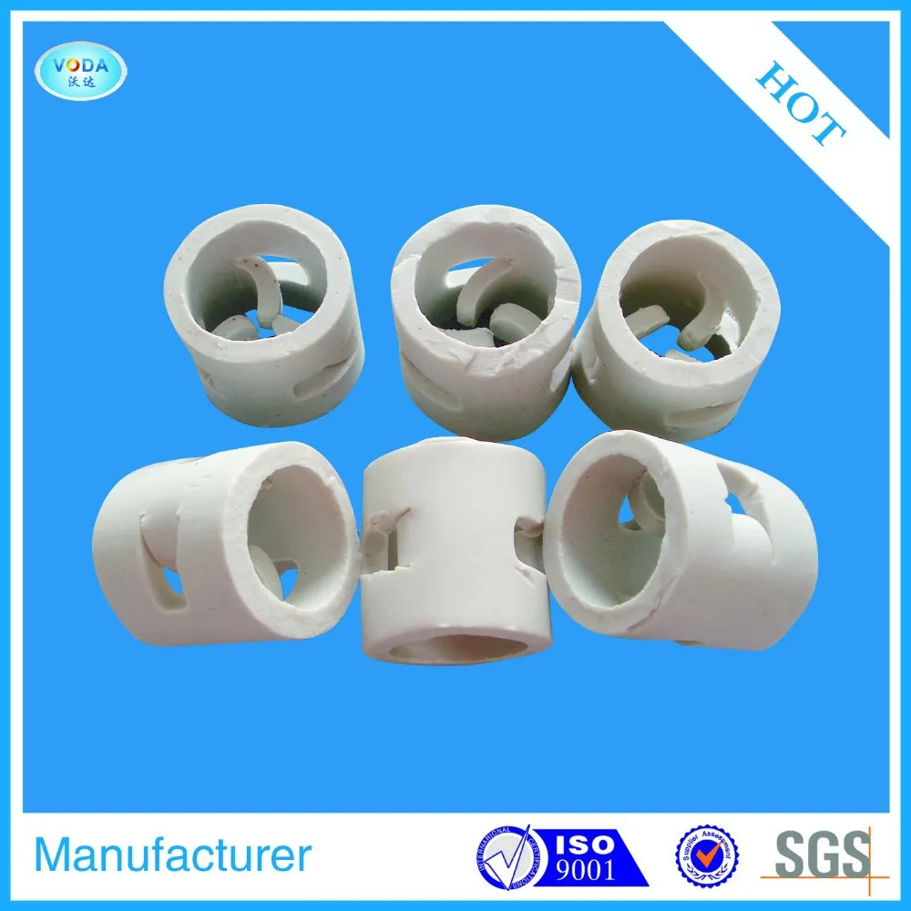 Ceramic Pall Ring For Drying Columns Tower Packing(9mm, 16mm, 25mm, 38mm, 50mm, 76mm, etc)