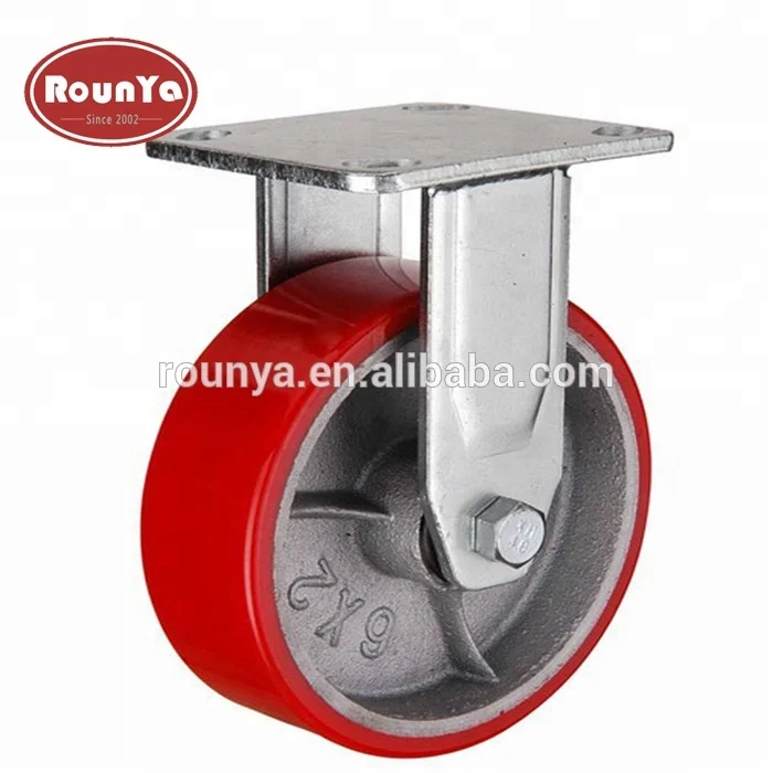 Heavy duty swivel plate casters 4 inch to 8 inch polyurethane caster wheel 880 lbs capacity