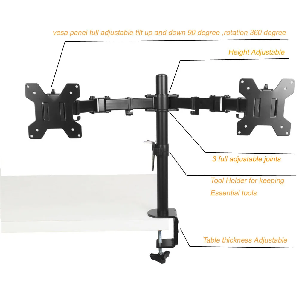 dual monitor stand monitor mount stand