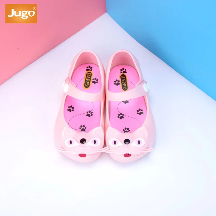 Модная детская обувь принцессы из ПВХ для родителей и детей