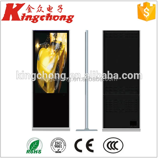 epaper display wifi/3g bus digitalsignage network floor stand ad machine