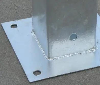 
China Factory Premium Quality Building Materials Hot-dipped Galvanized Steel Plate Post Support 
