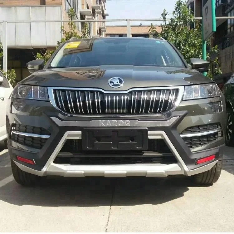 Высококачественная защитная накладка на передний и задний бампер из АБС-пластика для Skoda Karoq 2018 года