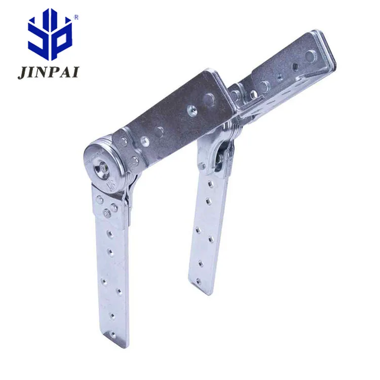 Jinpai 90-180 degrees 6 gears sofa adjustable headrest spring back hinge mechanism concealed hinge sofa headrest mechanism