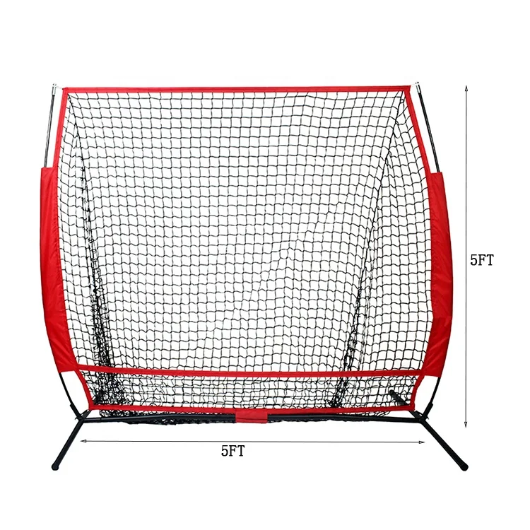 5FT Portable Folding  Baseball Hitting Net Softball Goal Baseball Practice Net
