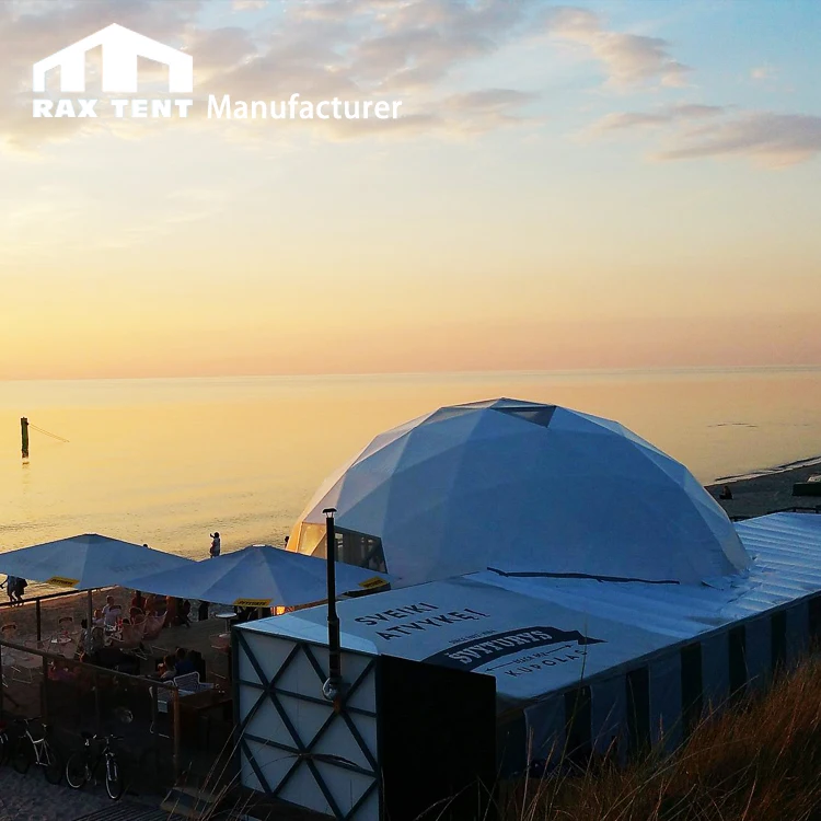 Outdoor White 20m/30m Dome Tent Large Heavy Duty Geodesic Dome Sphere Tent For Event Hot Sale