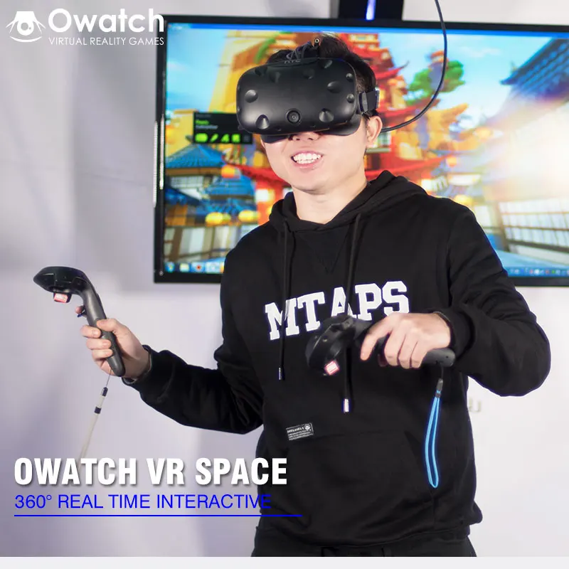 Owatch VR Space Virtual Reality Standing Simulator Games Platform with HTC Vive
