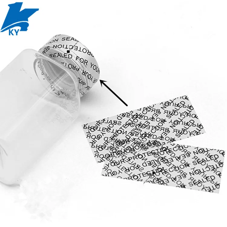 Sealed for your protection labels, shrink cap seal, cut shrink bands