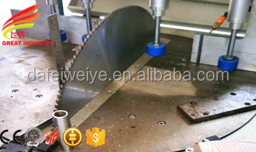 Aluminium door single head cutting saw aluminum window machine