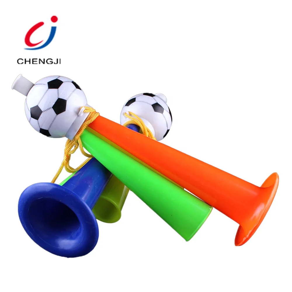 Аксессуары на день рождения, рекламный футбольный фанат, спортивный воздушный гудок, пластиковый цветной гудок, воздушный гудок для футбола
