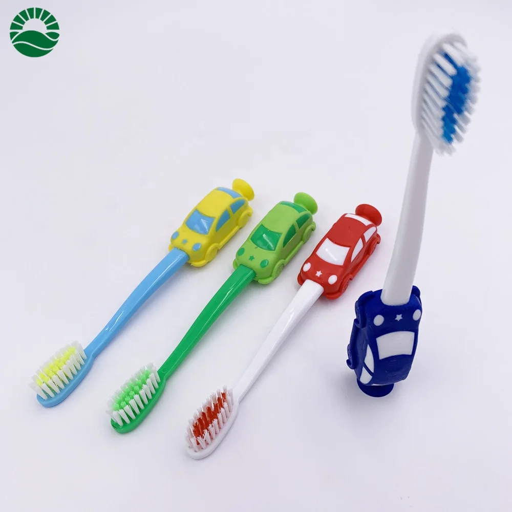 Lovely car shape 3D kids toothbrush good promotion toothbrush
