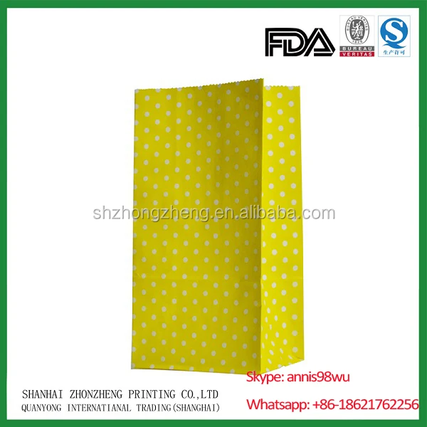 Factory price food grade flour paper bags Recyclable food packaging paper bags accept custom