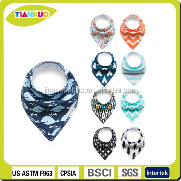 
Amazon 100% organic cotton and fleece baby bandana drool bibs bandana bib 