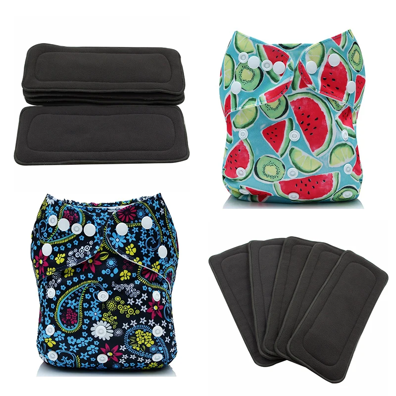 
Mumsbest reusable washable one size pocket diapers with easy dry infant nappy 