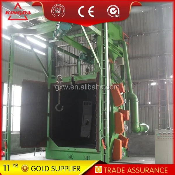 
Q378 hook/hanger type shot blasting machine for castings motor bike frame 