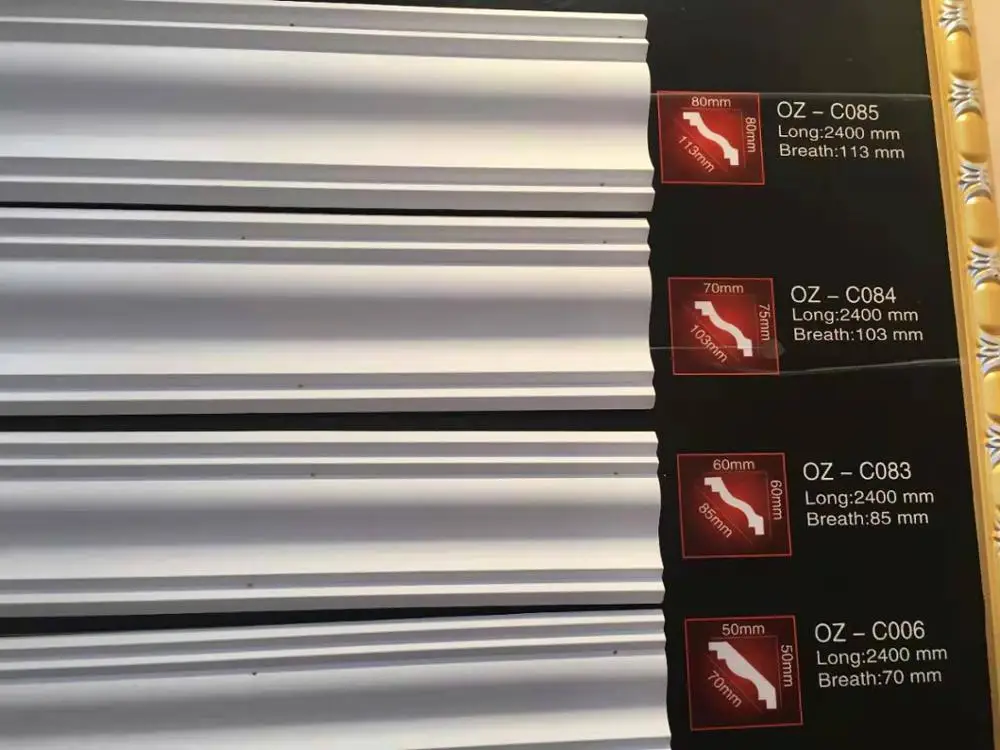 Polyurethane High Density Interior Wall Panel Decoration Pu Plain Corner Moulding