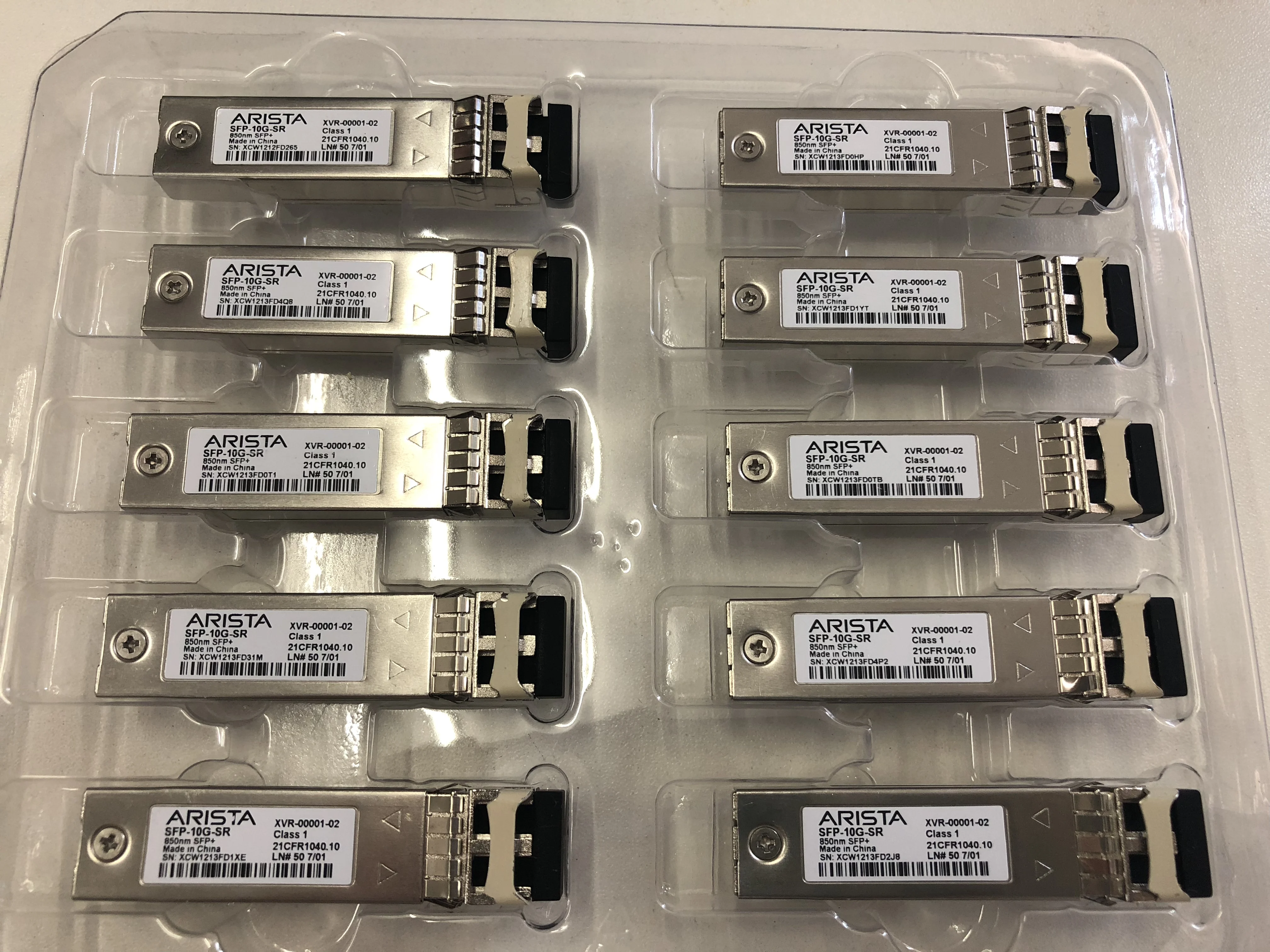 Arista SFP-10G-SR MINI GBIC 10Gb 850nm 300m cctv transceiver