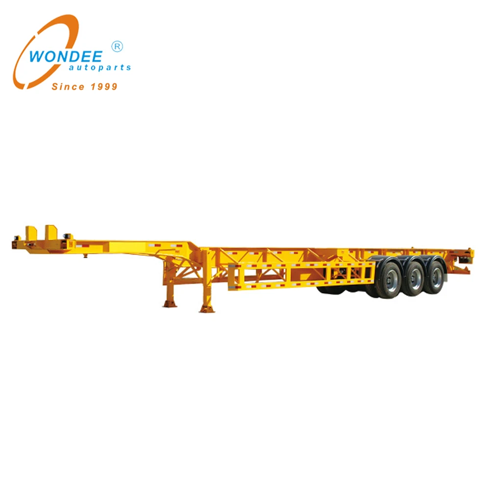 3-axle 40 ft Chassis Skeletal Semi Trailer for Container Sale