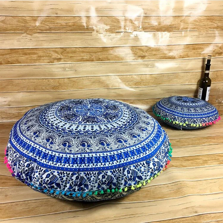  Лидер продаж милая детская юбка-комнату цифровой печати мягкий силиконовый чехол с рисунком из мультфильма наволочки в богемном стиле этнические мандела круглый пол подушки сиденья