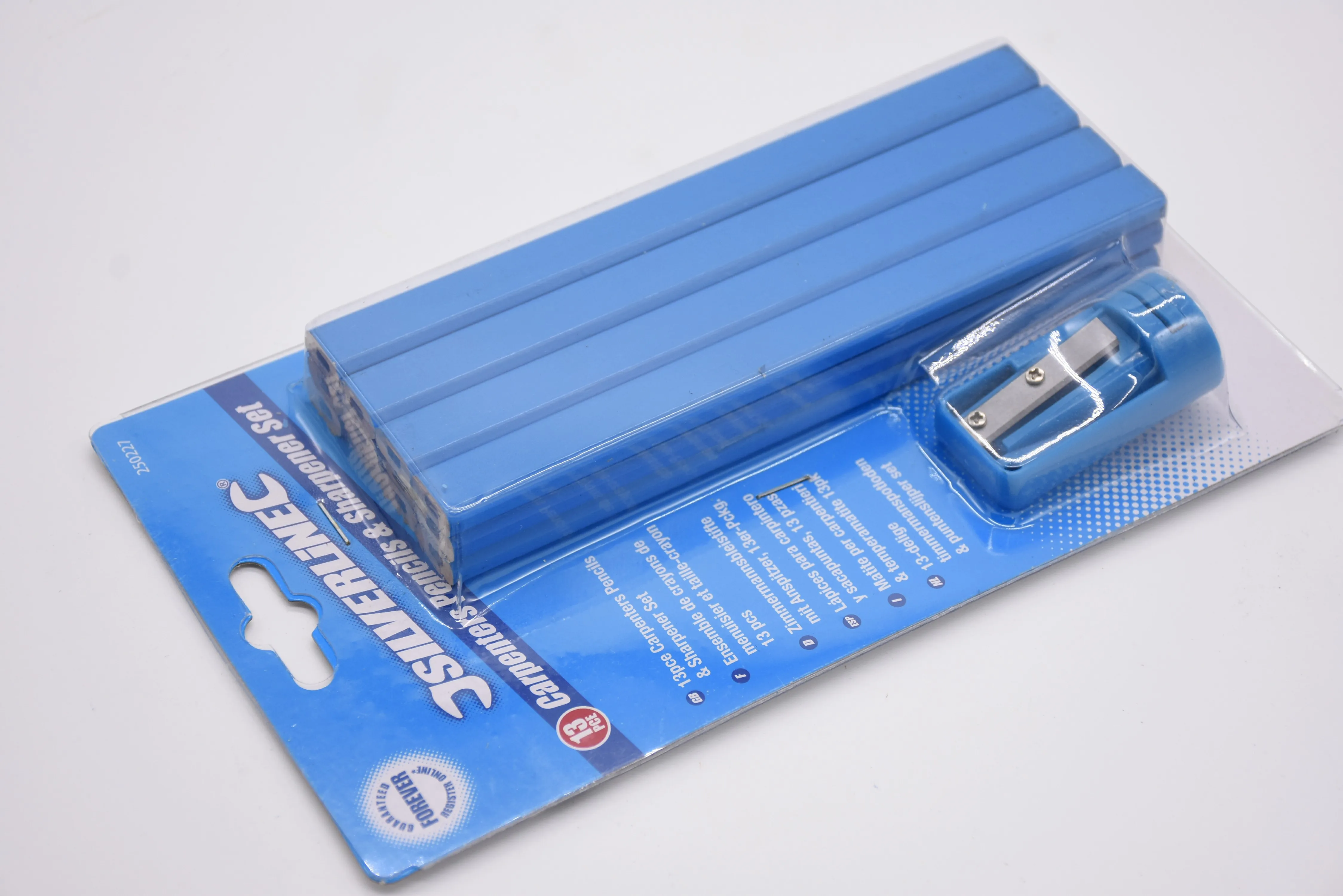 
High quality wooden promotional carpenter pencil with eraser 