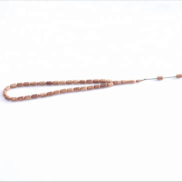 Coca Wood 33 Islamic Prayer Beads, Koka Misbaha, Cocca Tasbih, Kuka Tasbeeh