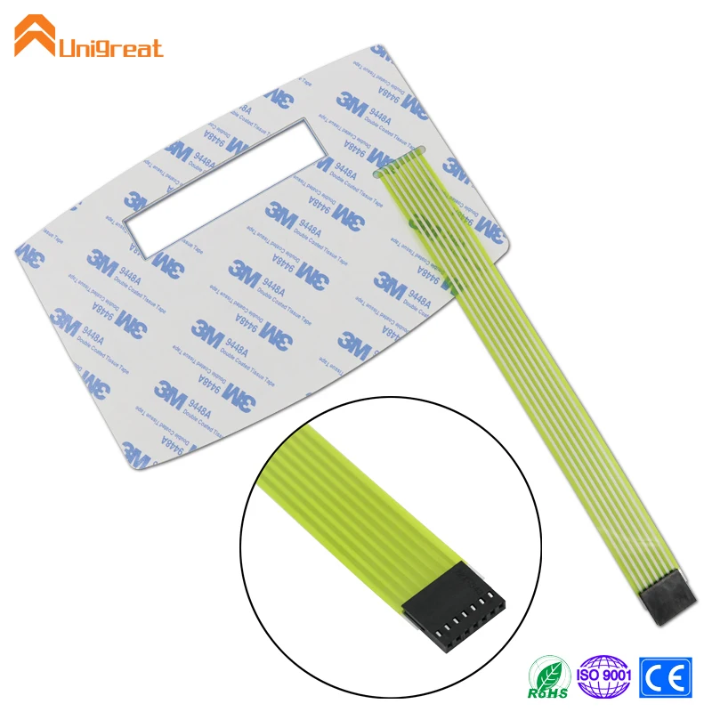 Free design samples High best quality thin film plastic dome membrane switch keyboard