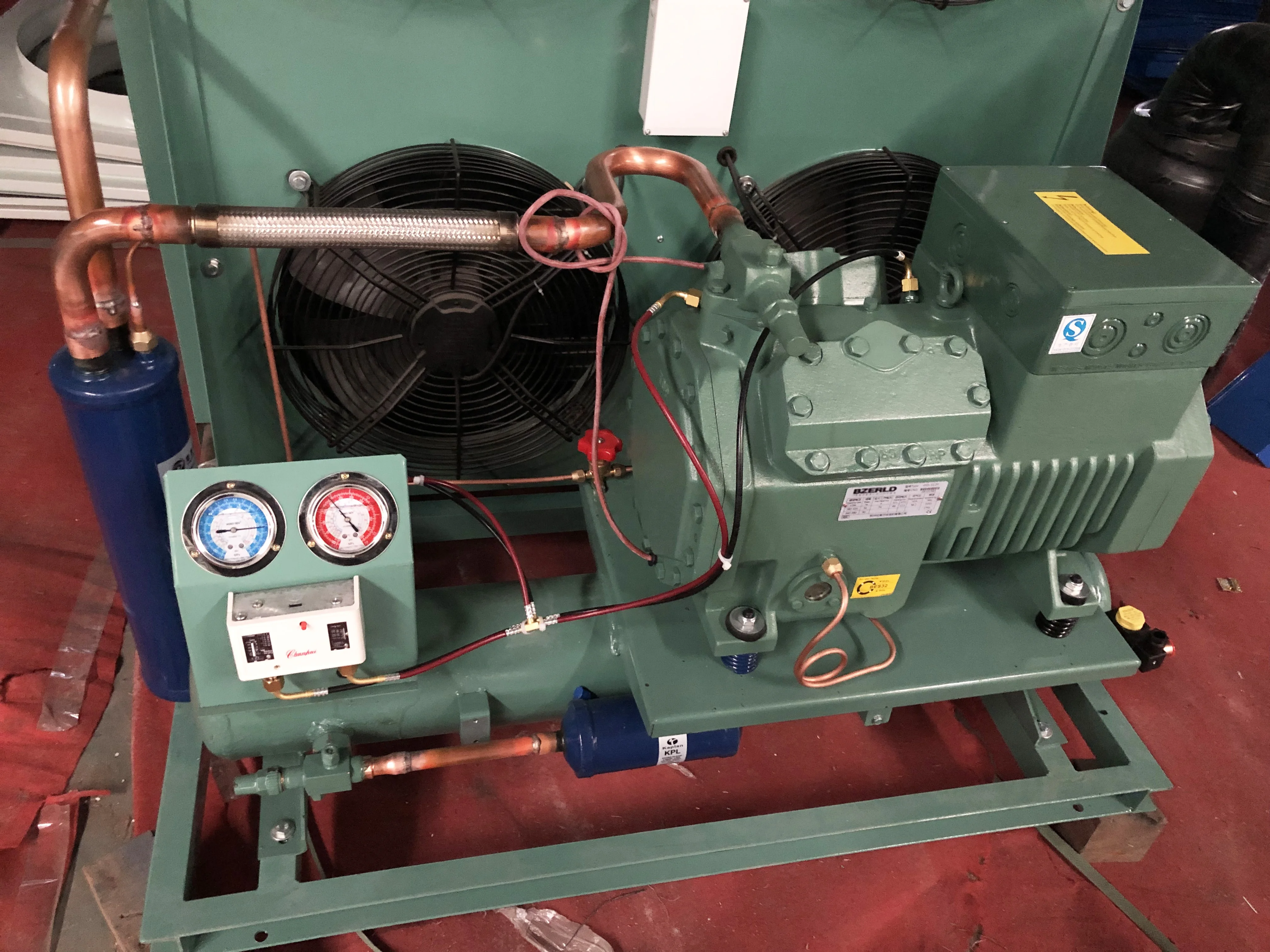 
Bitzer compressor, refrigeration compressor condenser unit for ice cream room 