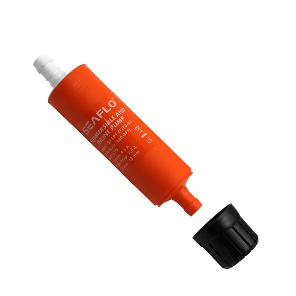 
12V DC Fuel Transfer Small Inline Water Submersible Pump 280GPH/500GPH 