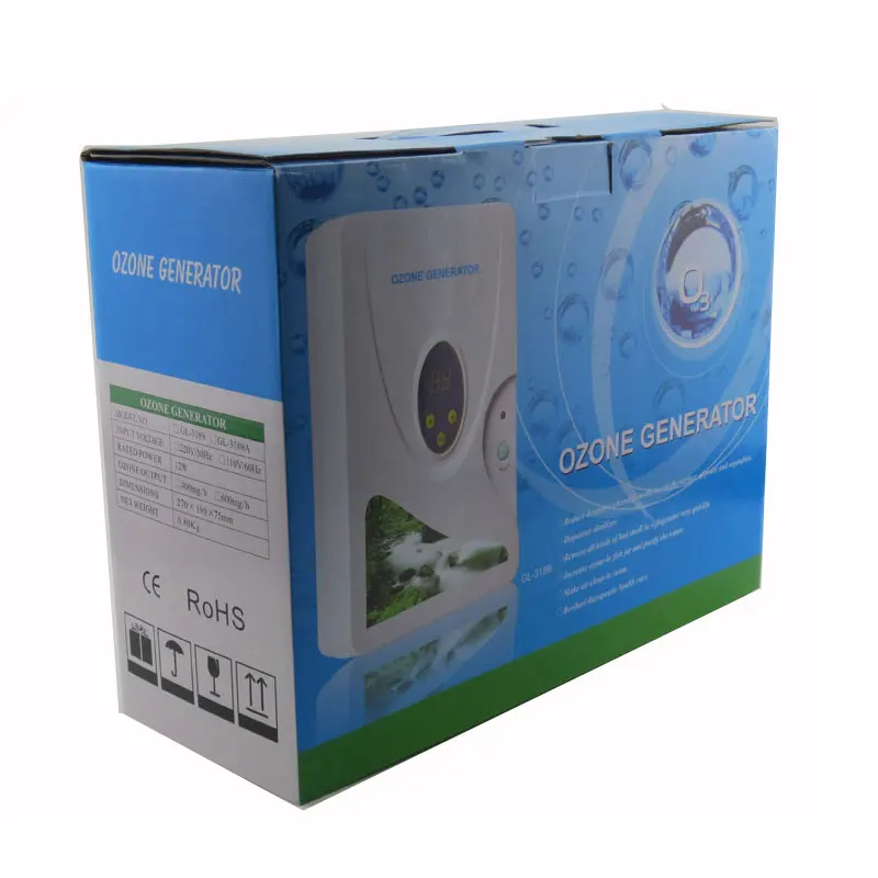 Air purifier Ozone Generator  air and Water Digital Food Sterilizer Ozonizer Ozonator Vegetable Fruit Washers Deodorization